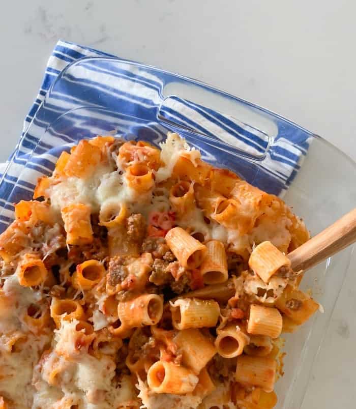 Creamy 3 Cheese Rigatoni The Best Pasta Bake Recipe