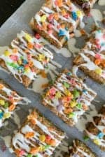 Image of Fruity Pebbles Cookie Bars