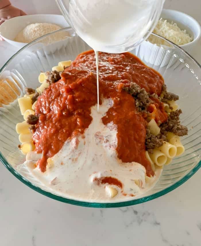 Creamy 3 Cheese Rigatoni The Best Pasta Bake Recipe