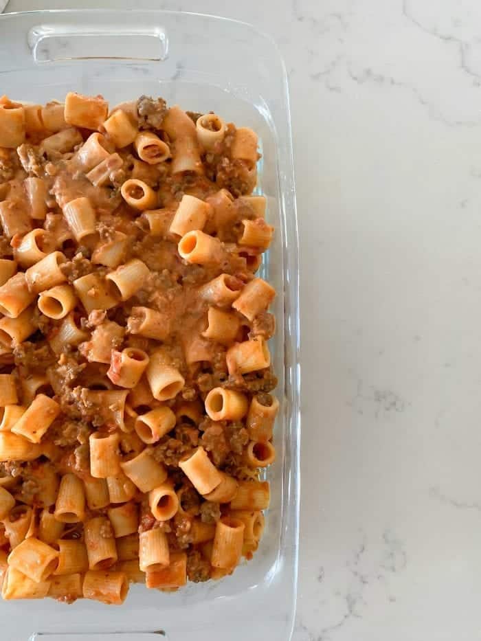 Creamy 3 Cheese Rigatoni