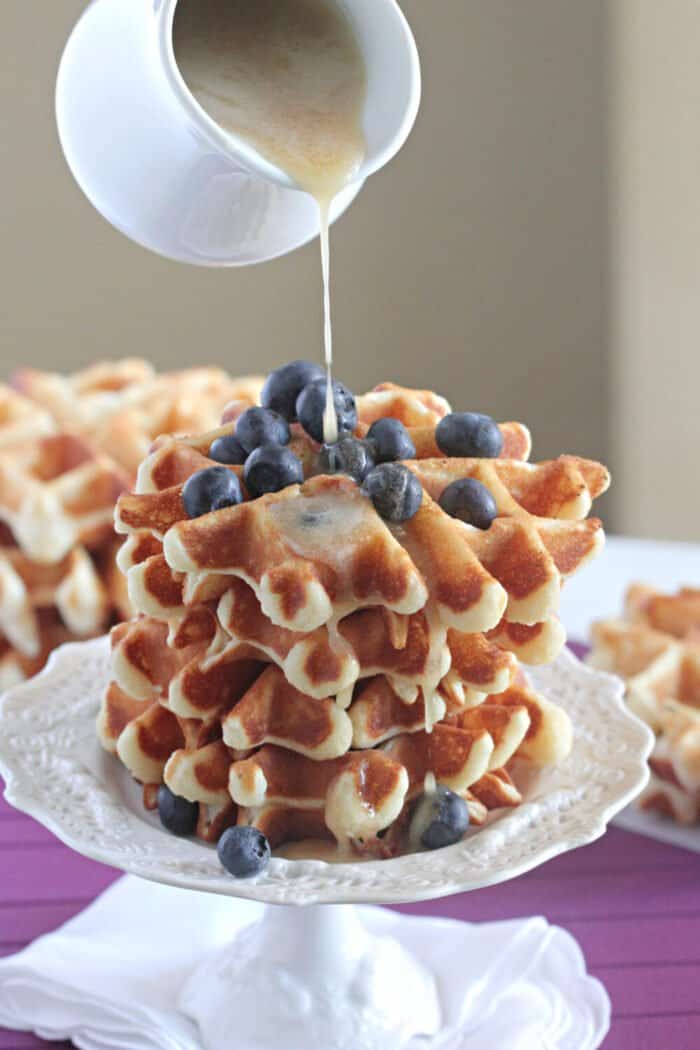 Easy Homemade Waffles Recipe | The Best Buttermilk Waffles!