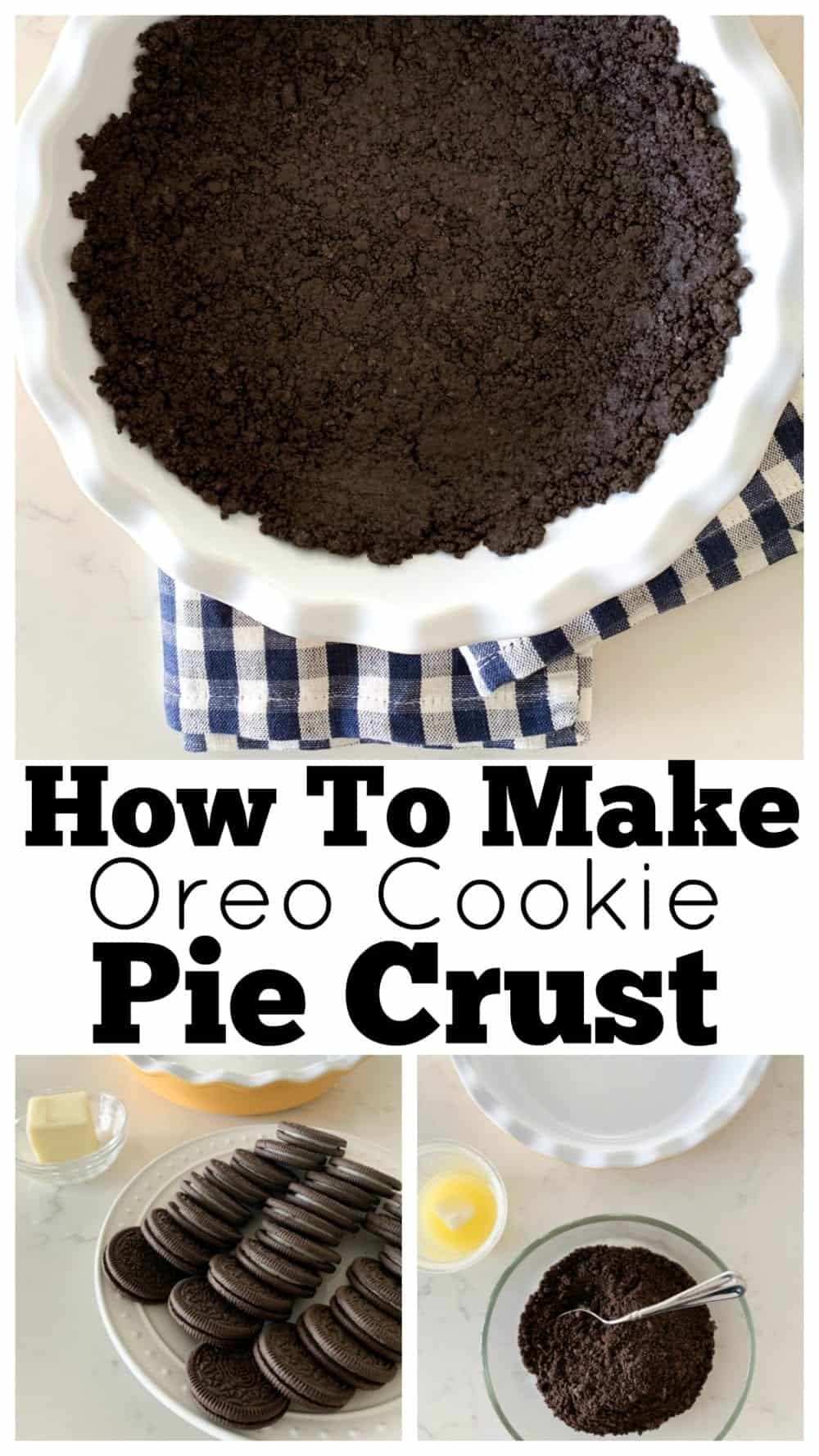 Oreo Pie Crust | Homemade Oreo Cheesecake Crust