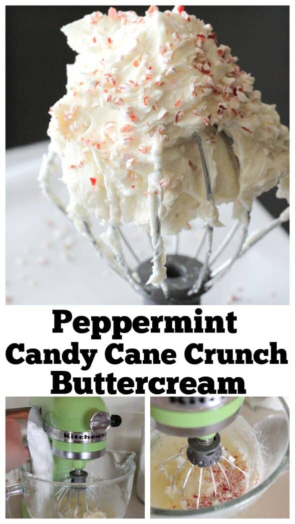 Peppermint Candy Cane Homemade Buttercream Frosting