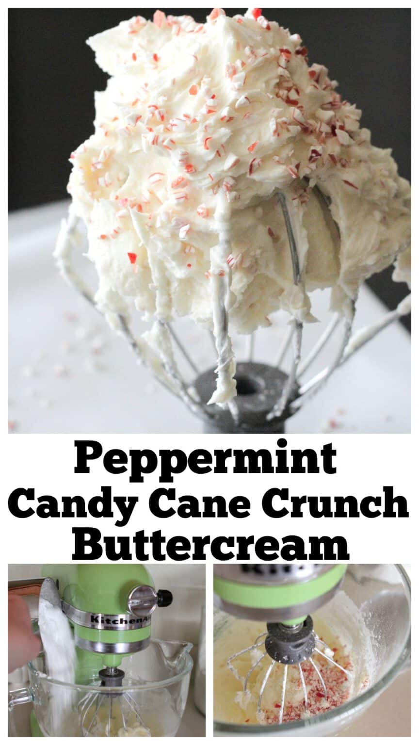 Peppermint Candy Cane Homemade Buttercream Frosting