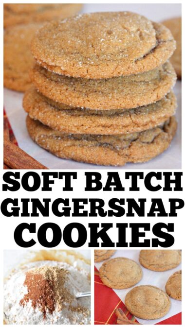 Soft Batch Style Gingersnap Cookies - Picky Palate