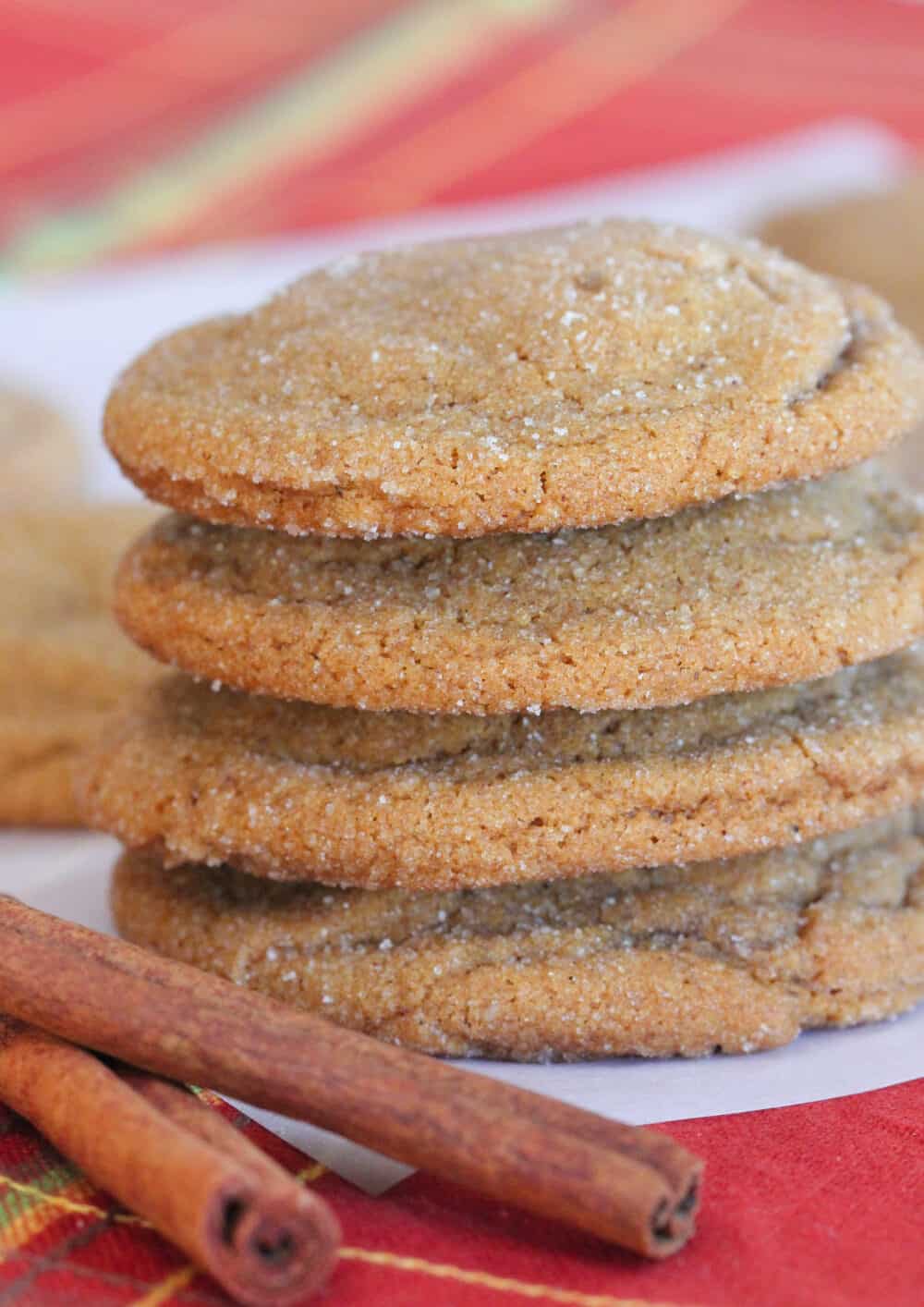 stacked gingersnap cookies