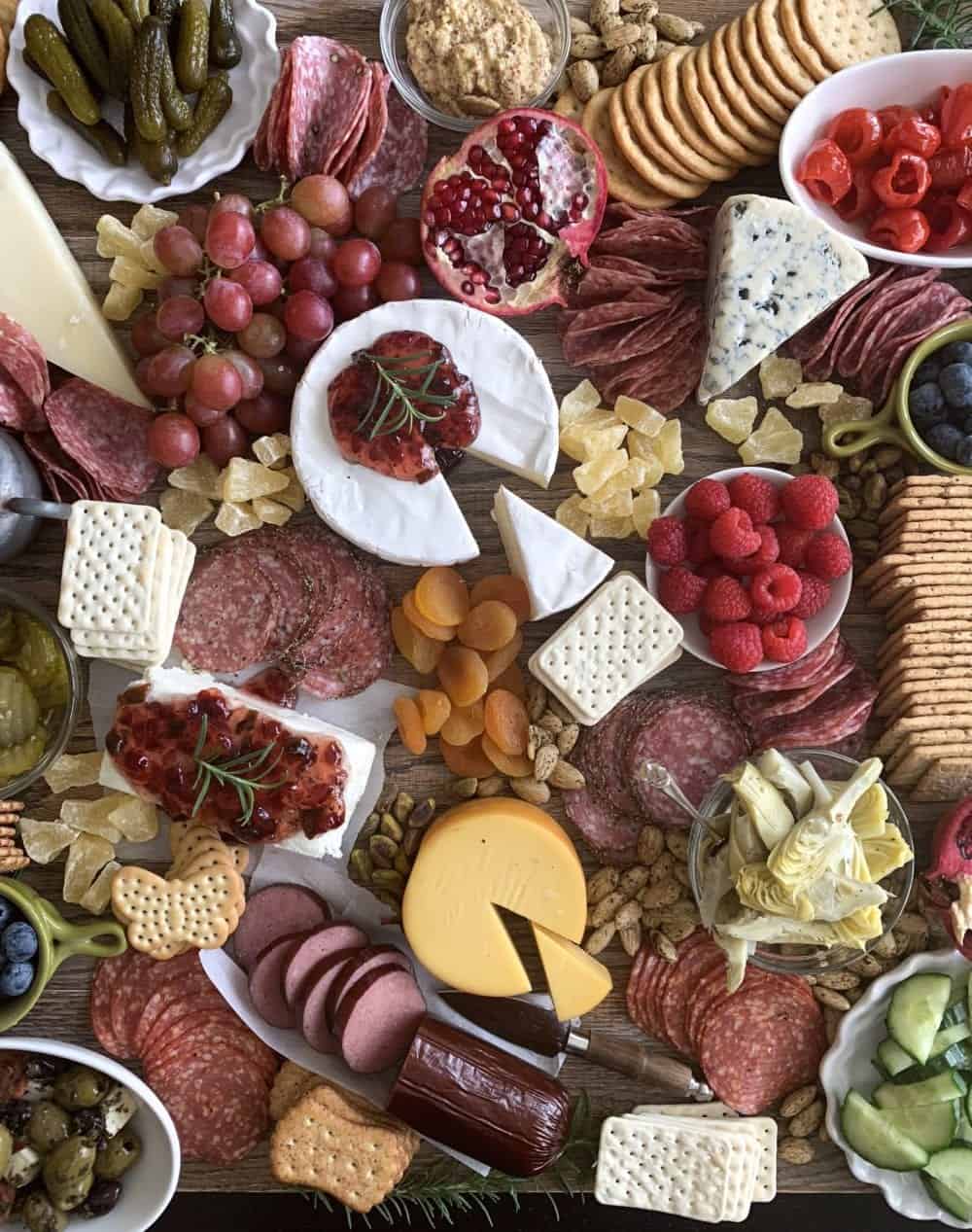 finished charcuterie board