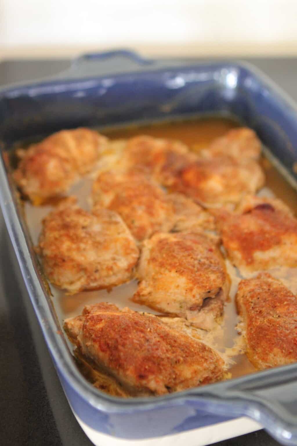 Southwest Buttermilk Baked Chicken Thighs Best Chicken Thigh Recipe!