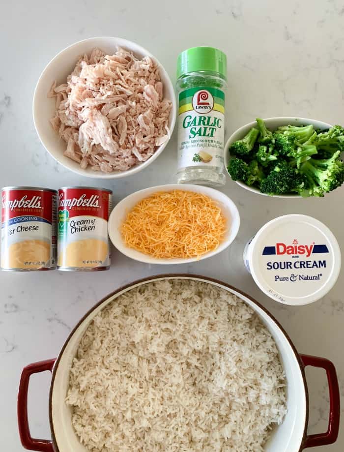 ingredients for chicken broccoli casserole