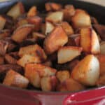 roasted potatoes cooked in large skillet