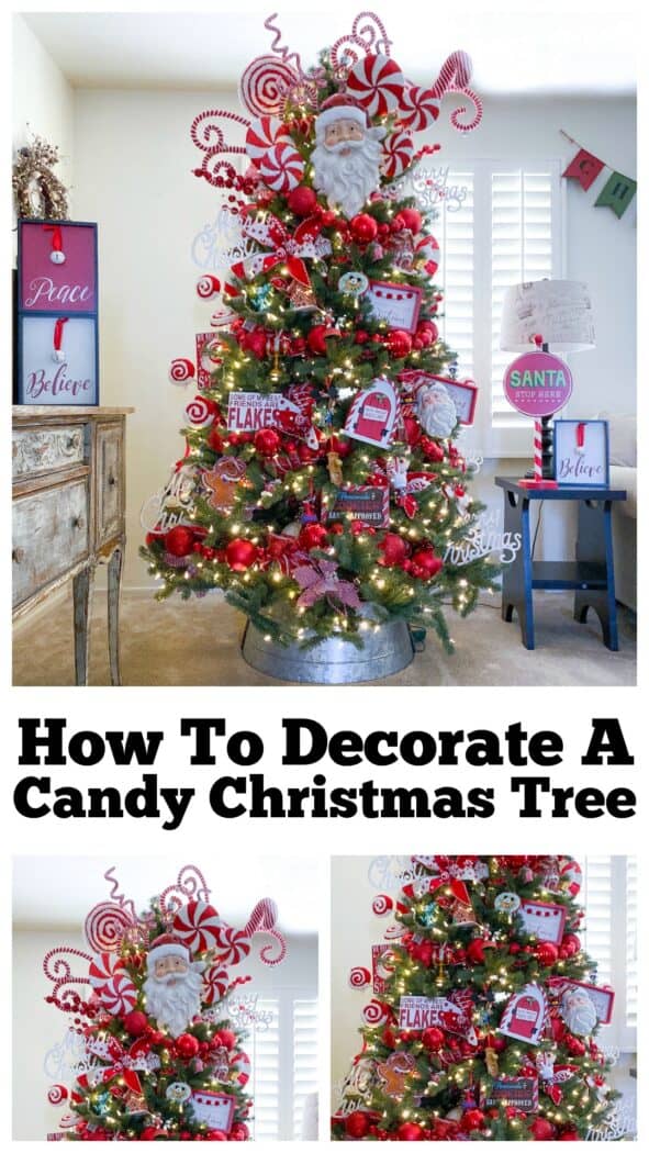 How To Decorate A Candy Christmas Tree - Picky Palate