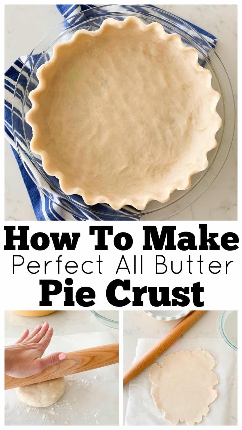 photo collage all butter pie crust recipe