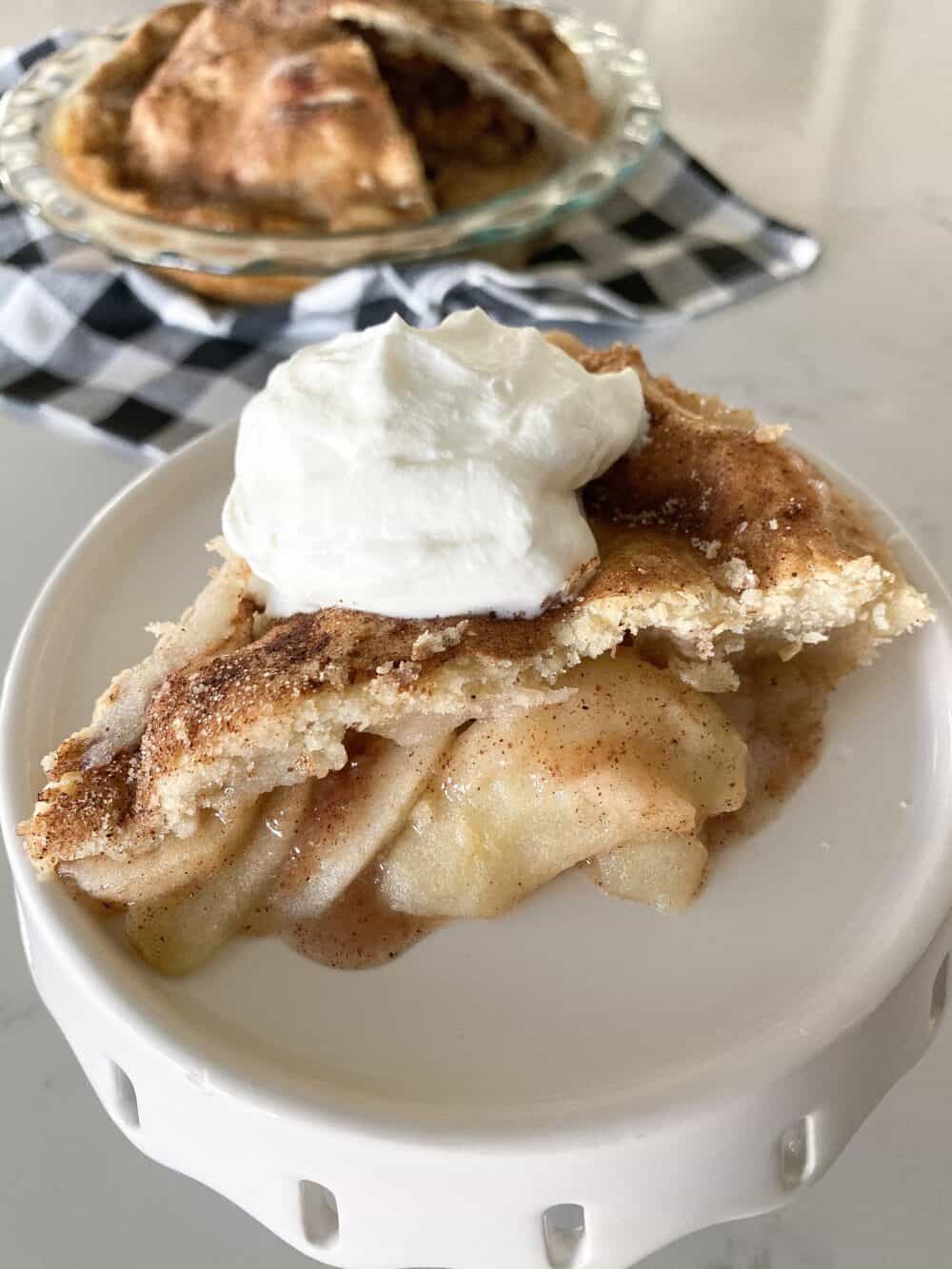 slices of homemade apple pie