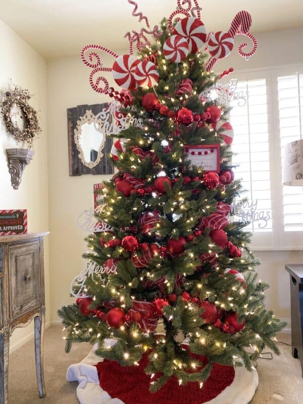 How To Decorate A Candy Christmas Tree - Picky Palate