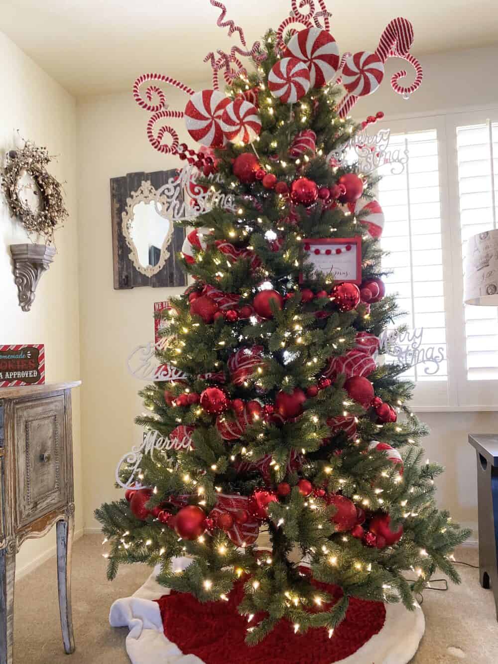 Oversized Candy Canes Tree Topper