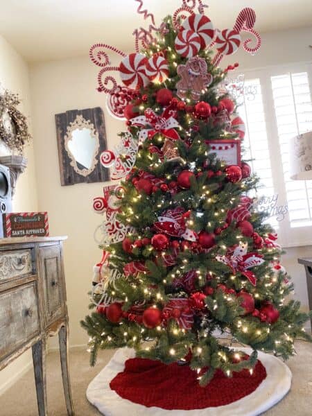 How To Decorate A Candy Christmas Tree - Picky Palate