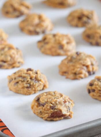 brown butter cookies on cookie tray