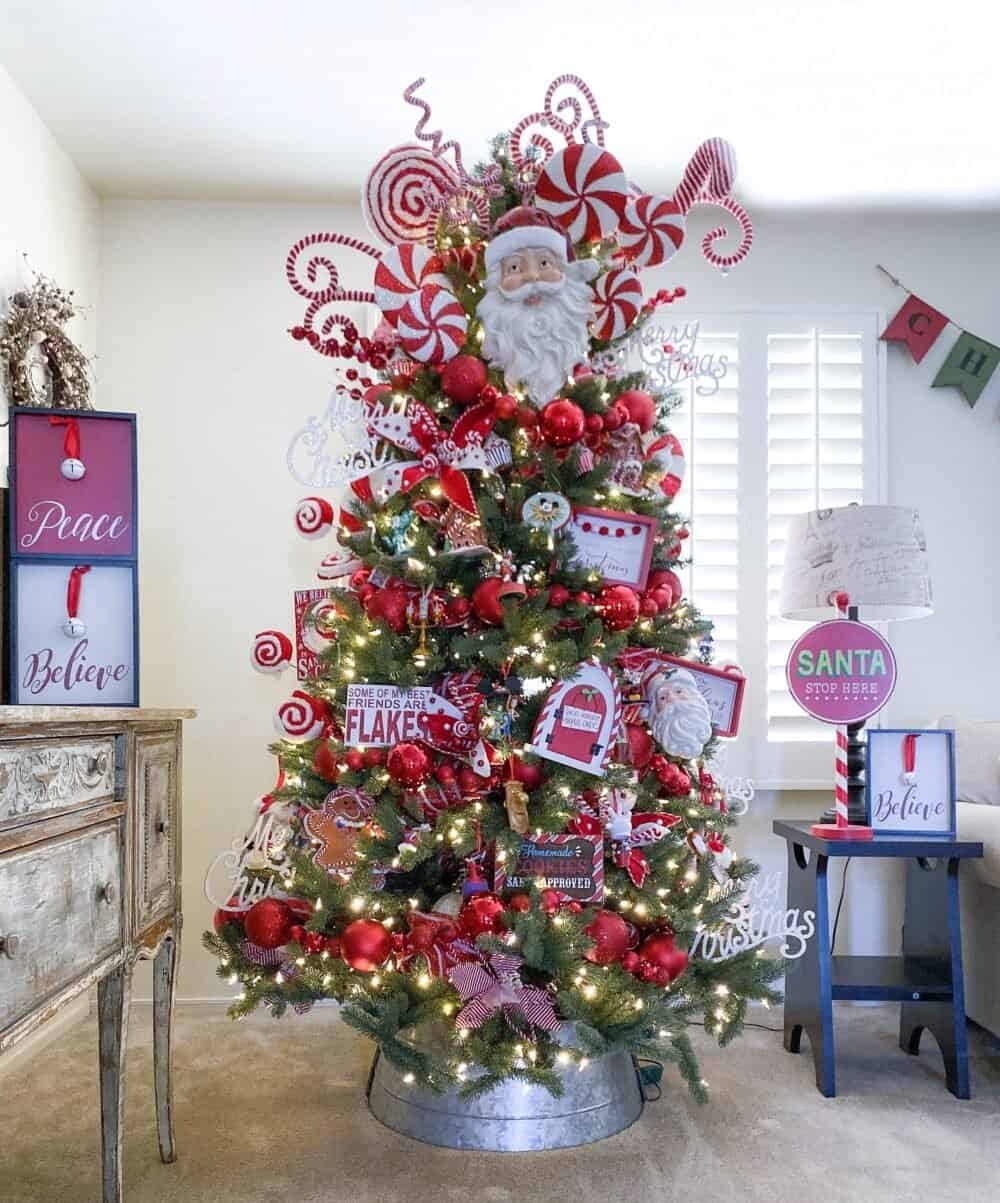 Candy Cane Garland Christmas Decorations