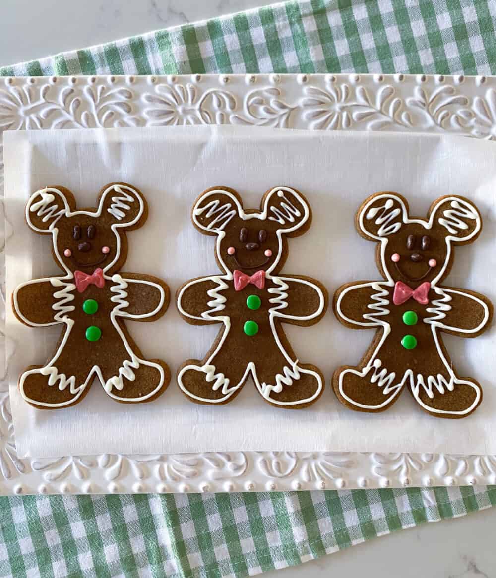 Mickey Mouse Gingerbread Man Cookies