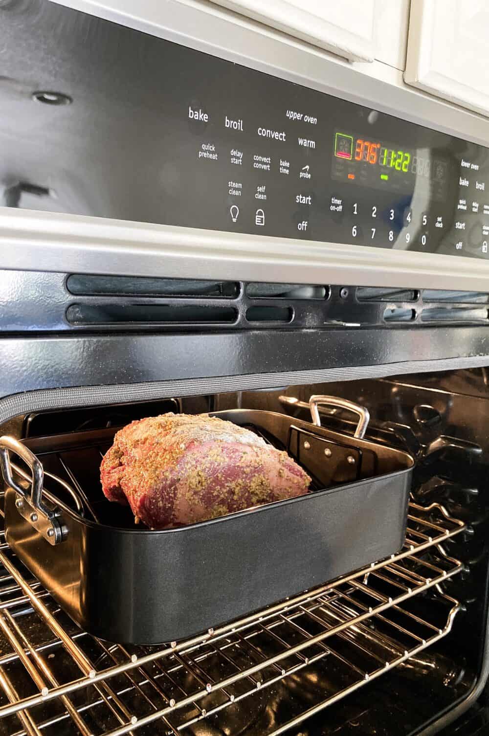 putting boneless prime rib recipe in oven