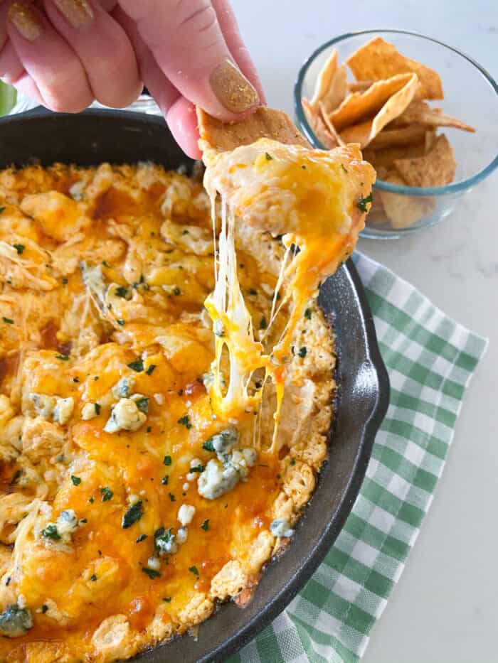 Skillet Buffalo Chicken Dip Recipe Easy Super Bowl Food Idea!