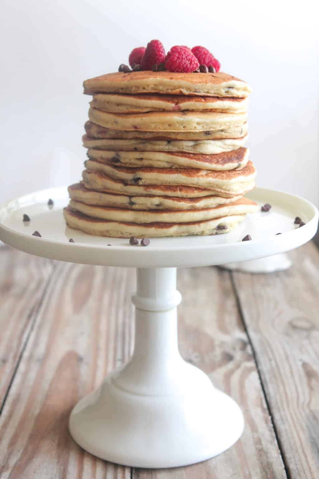 Raspberry Chocolate Chip Buttermilk Pancakes The Picky Palate