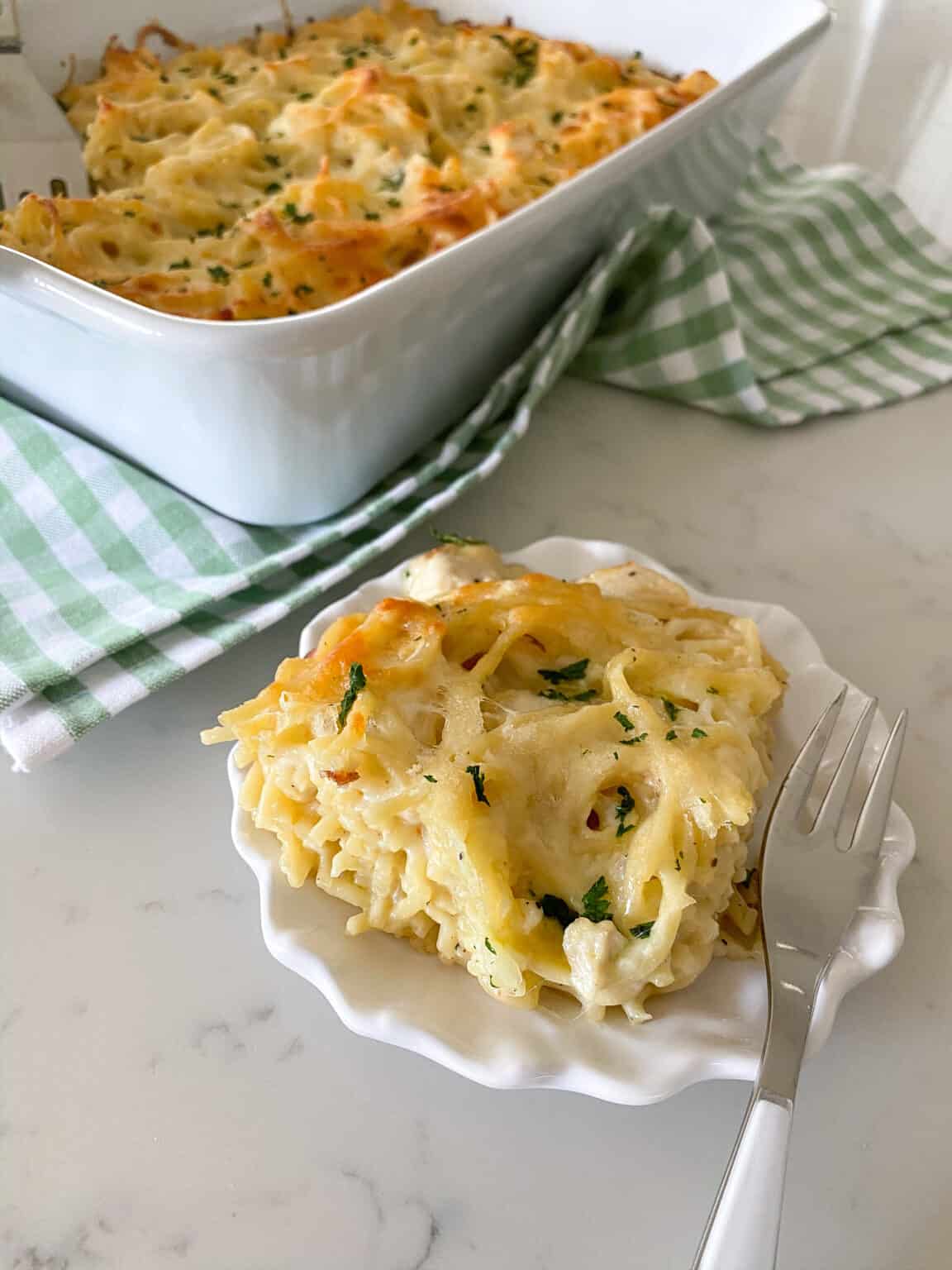 Easy White Chicken Spaghetti Bake Picky Palate