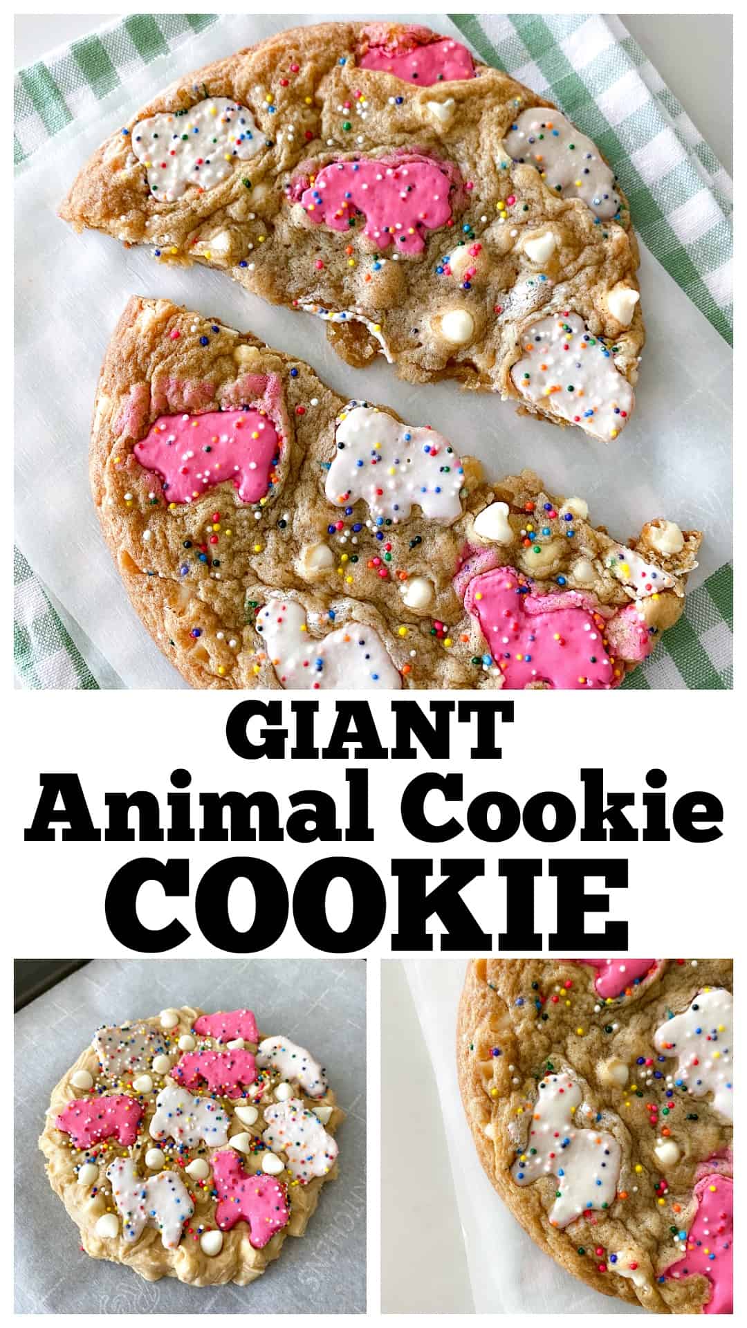 photo collage of animal cookies