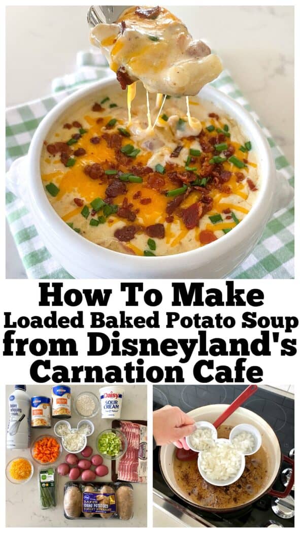 Loaded Baked Potato Soup from Disneyland's Carnation Cafe!
