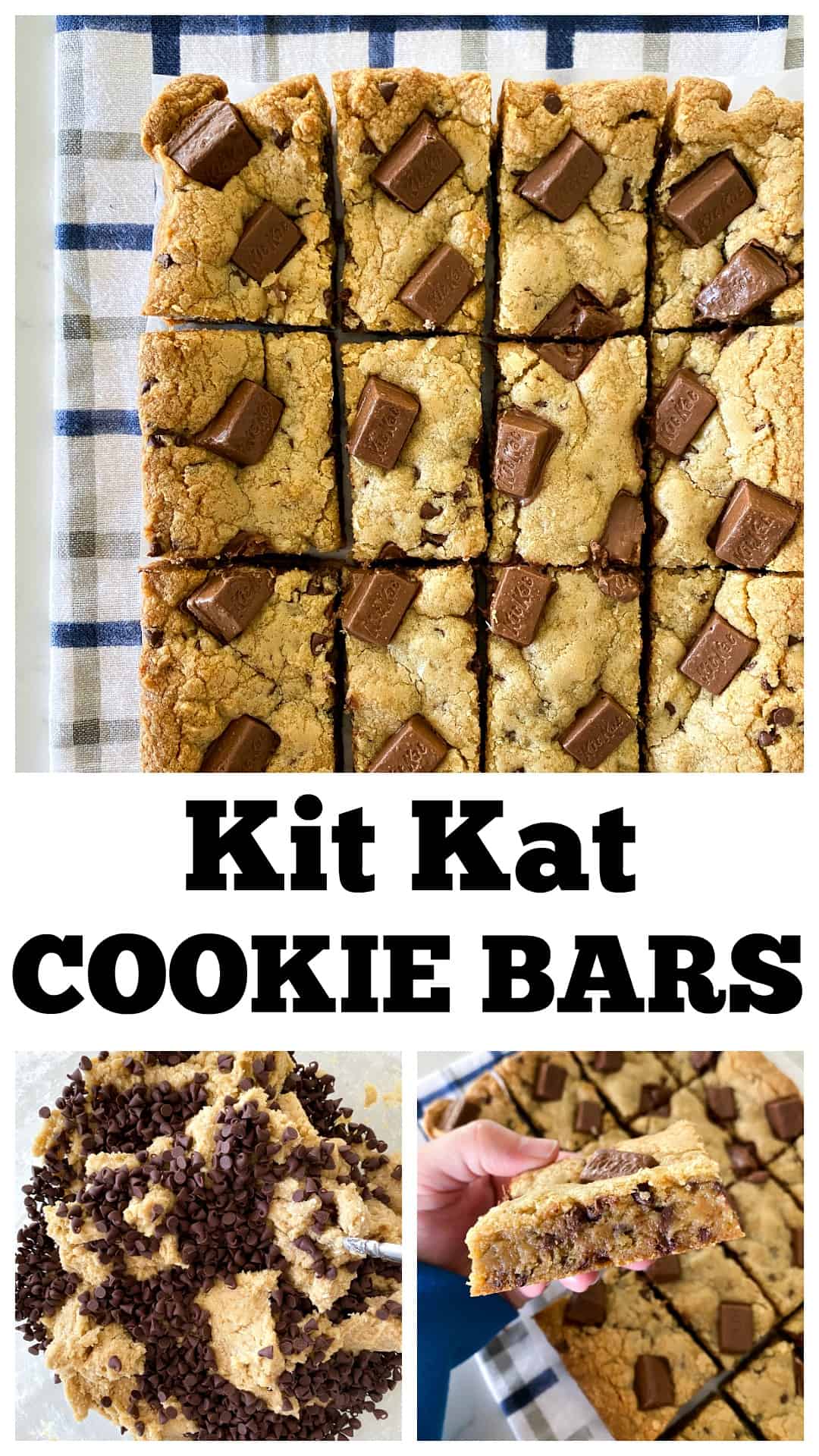 photo collage of kit kat bars