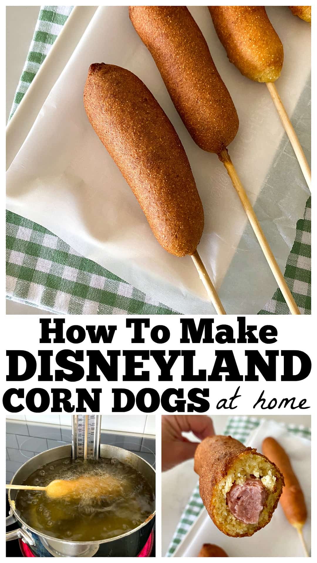 photo collage of corn dog recipe