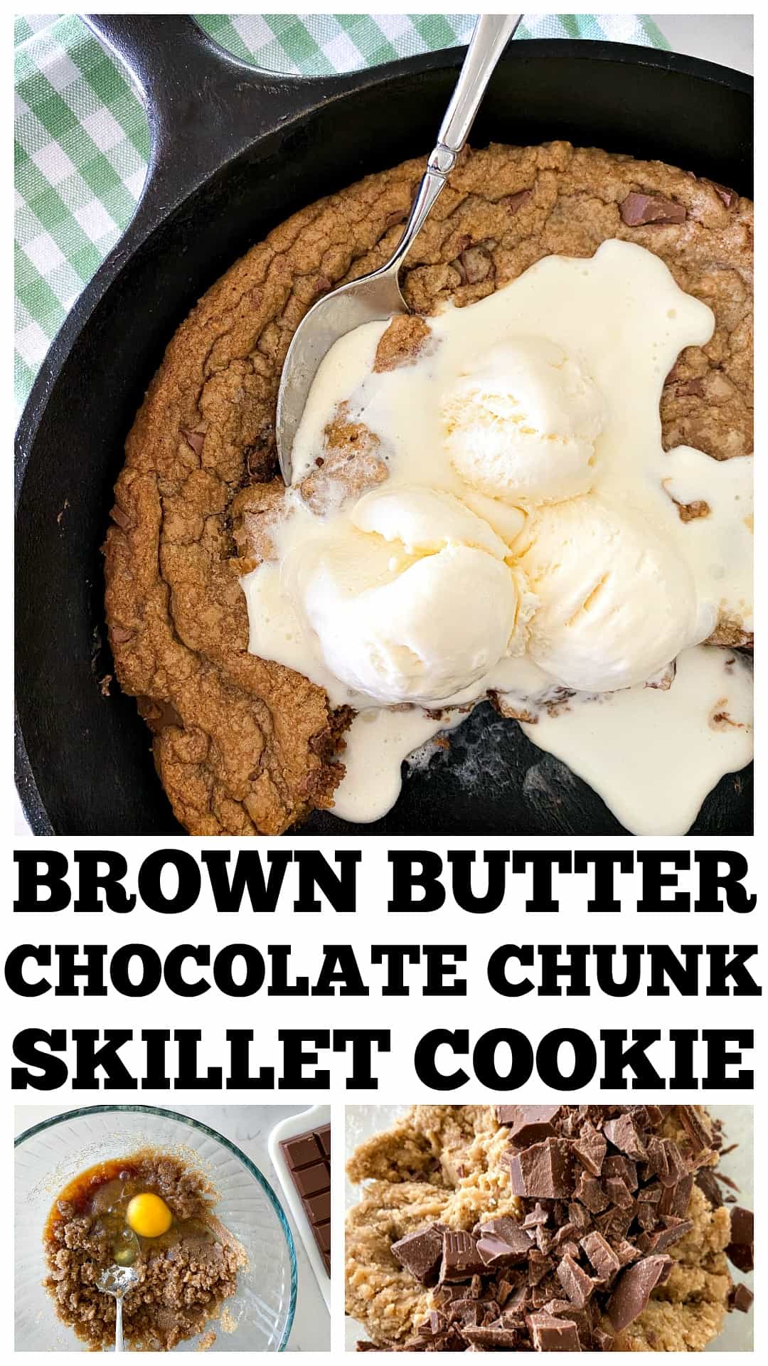 Tahini Brown Butter Skillet Cookie » CafeHailee