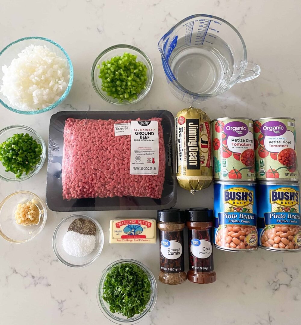 ingredients for best chili recipe