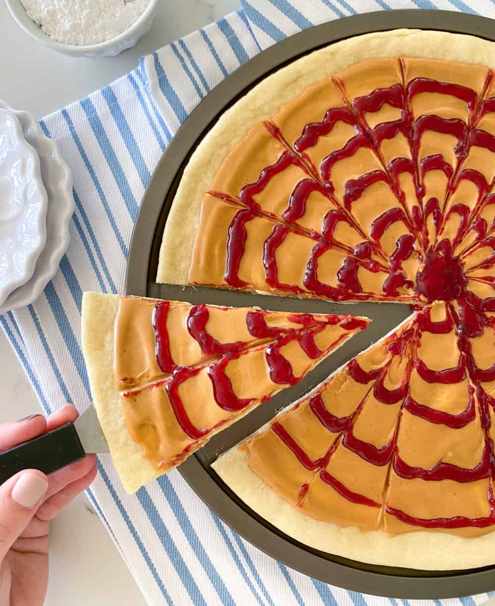 Peanut Butter and Jelly Pizza from Goofy's Kitchen Disneyland Recipe