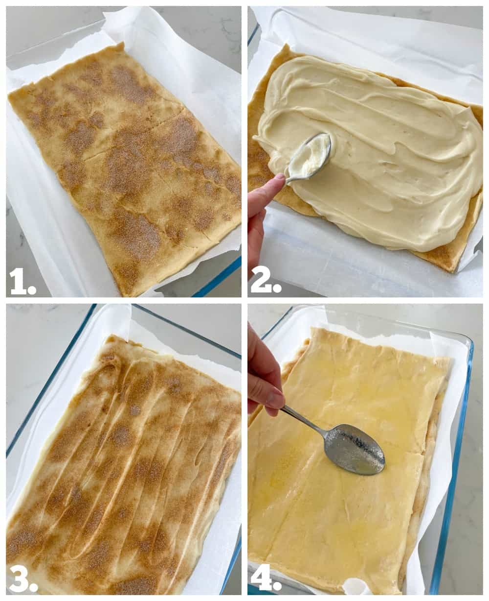 collage instructions for cheesecake bars