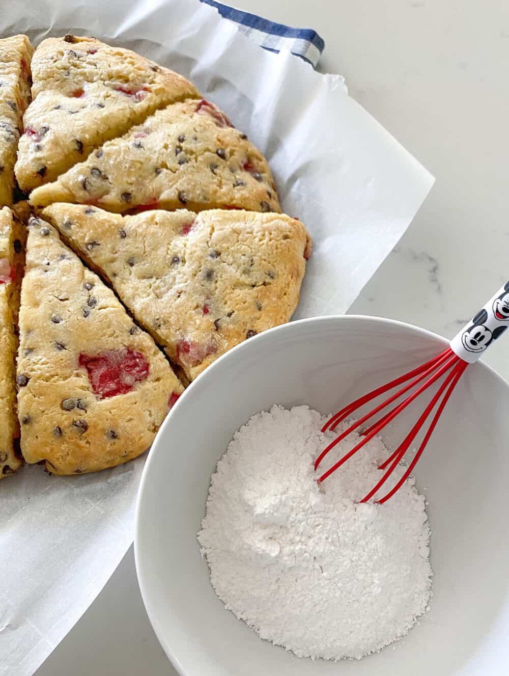 icing for strawberry scones