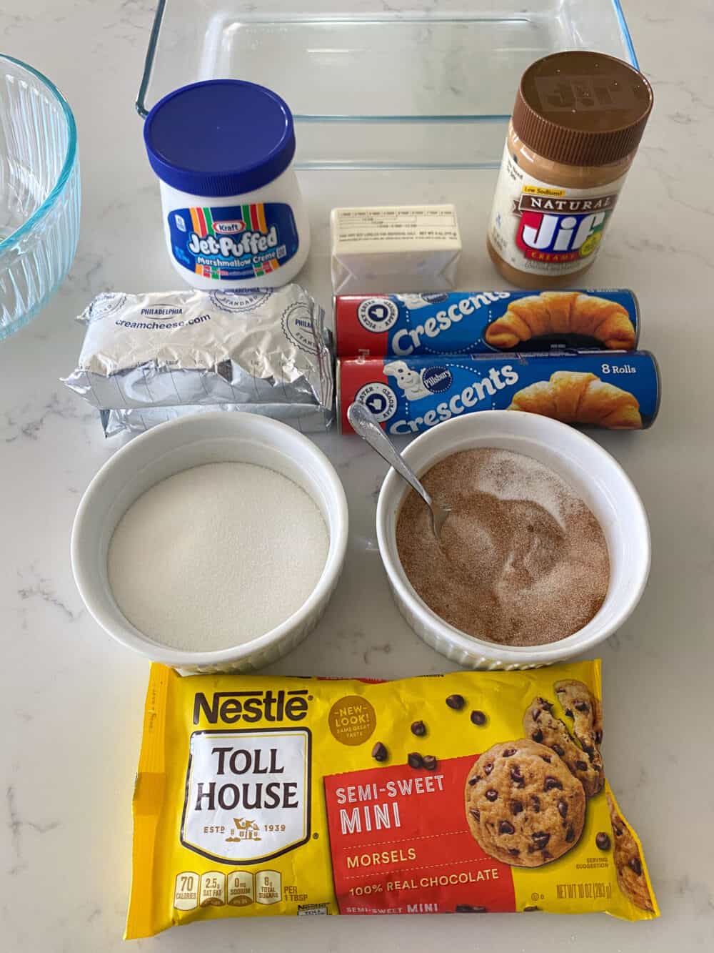 ingredients for cheesecake bars