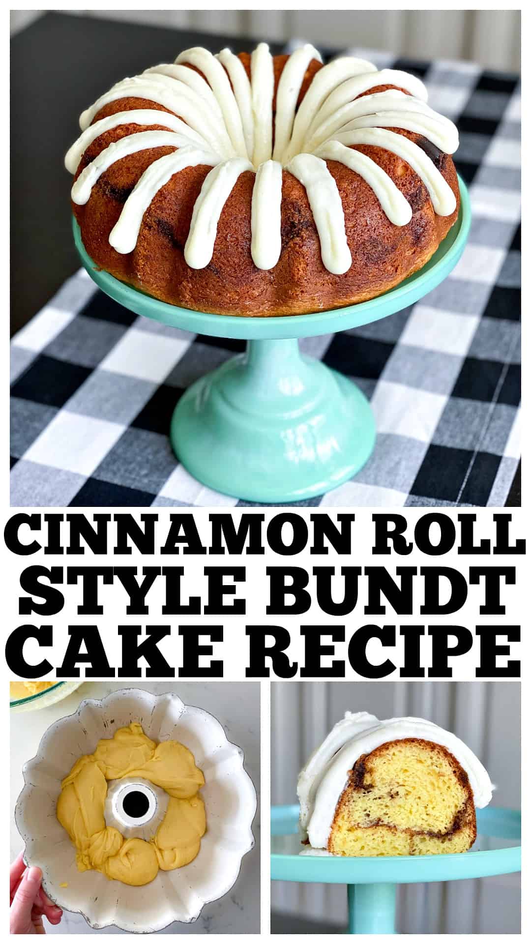photo collage of bundt cake recipe
