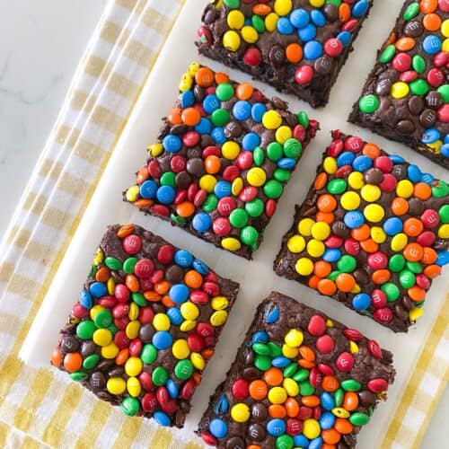 Double Chocolate M&M Brownies