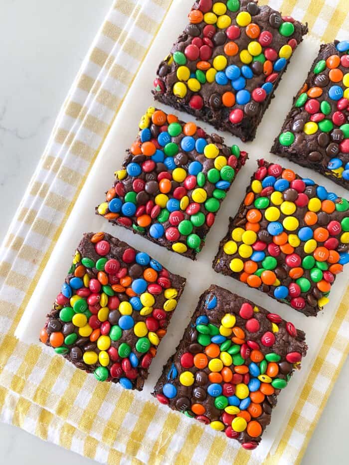 M&M Double Chocolate Chip Cookies Bars | Picky Palate | Bloglovin’