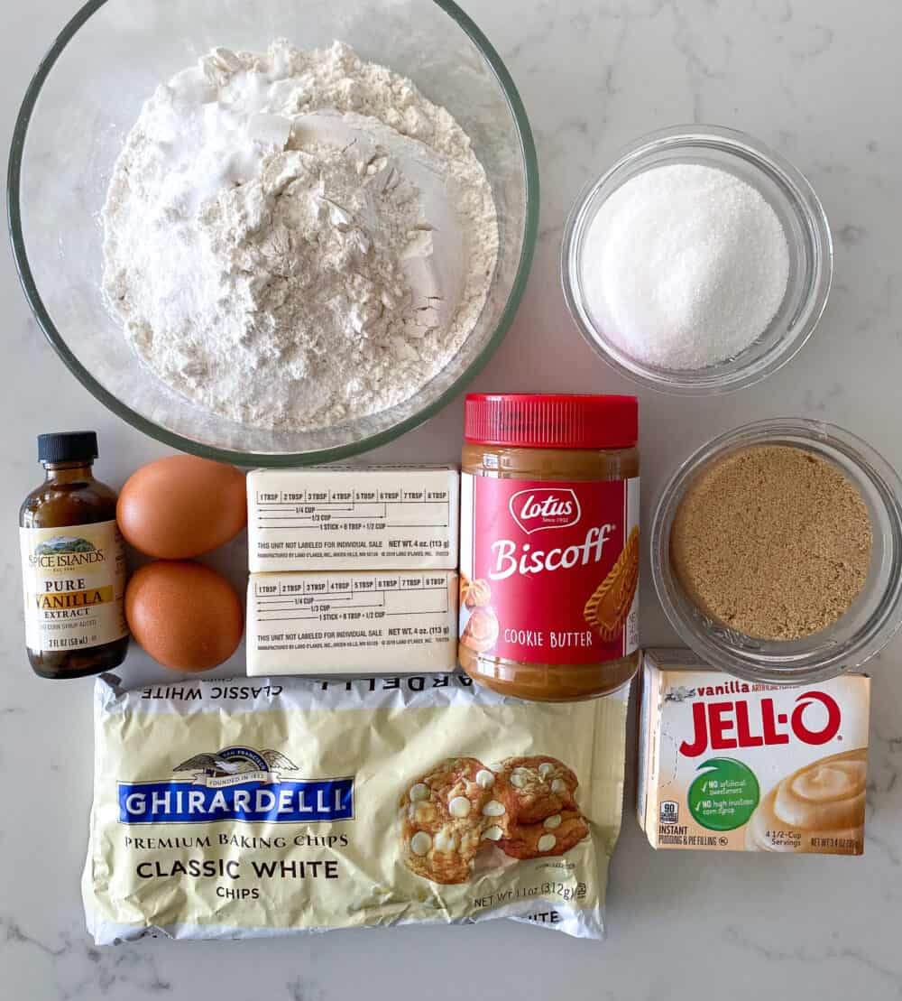 ingredients for biscoff cookies