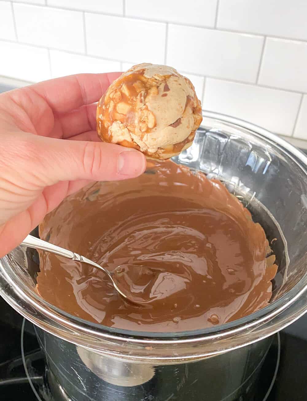 melting chocolate for snickers bar dessert