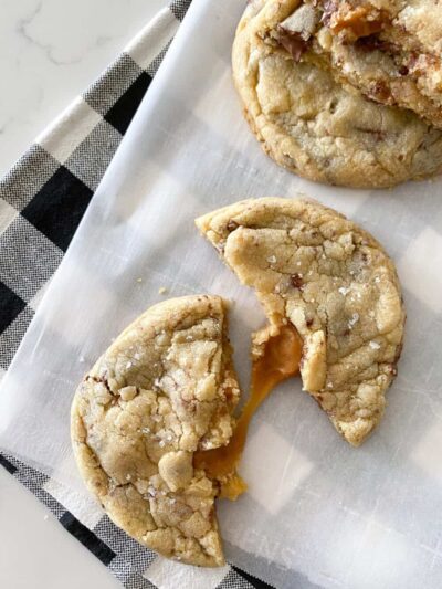 salted caramel cookies