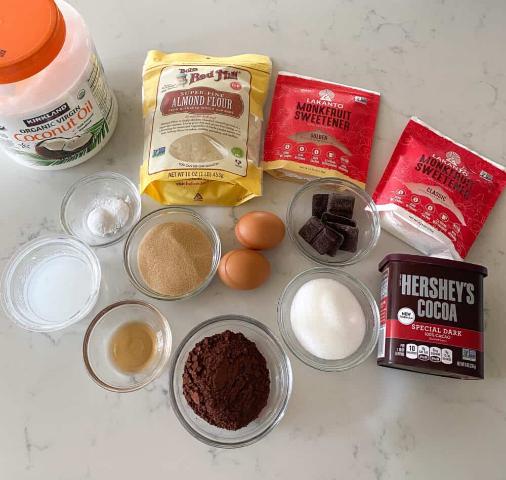 ingredients for keto brownies