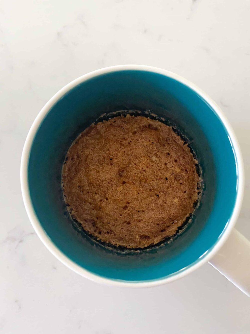 baked cookie in a mug