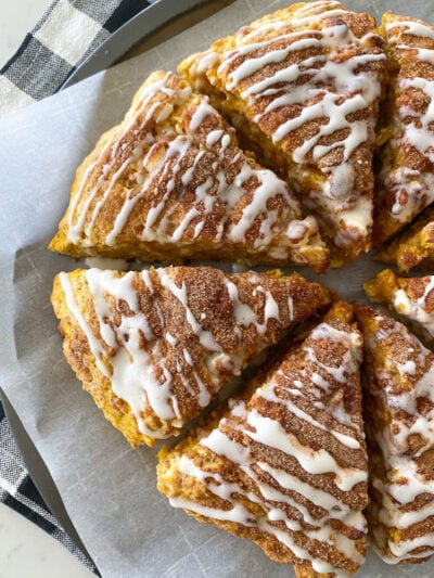 baked pumpkin scones
