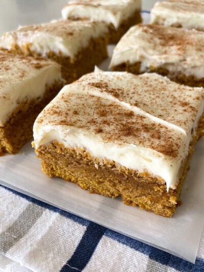 frosted pumpkin bars recipe