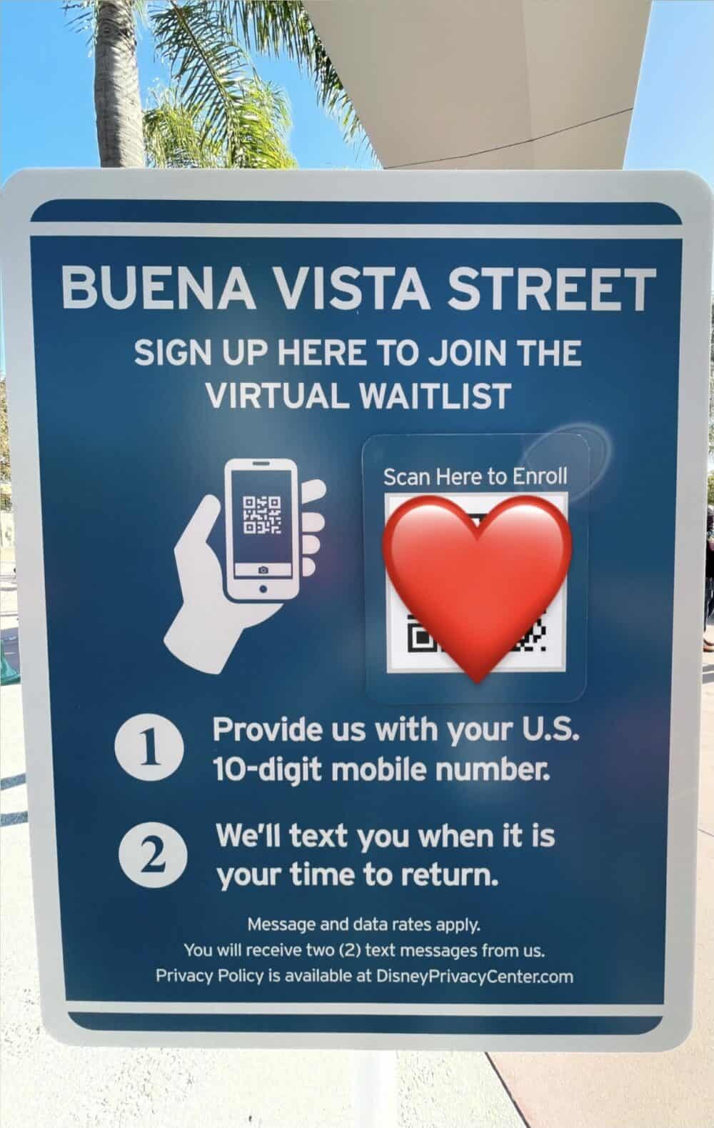 buena vista virtual queue