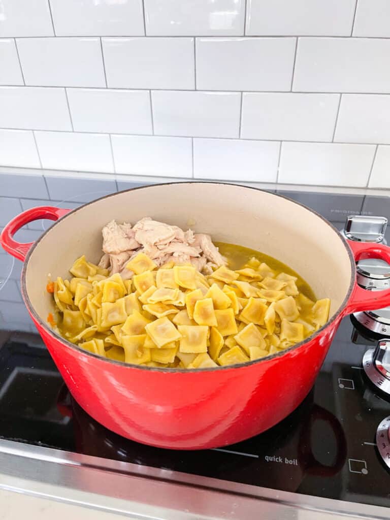 Italian Chicken Ravioli Soup - Picky Palate - Easy Chicken Soup Recipe!