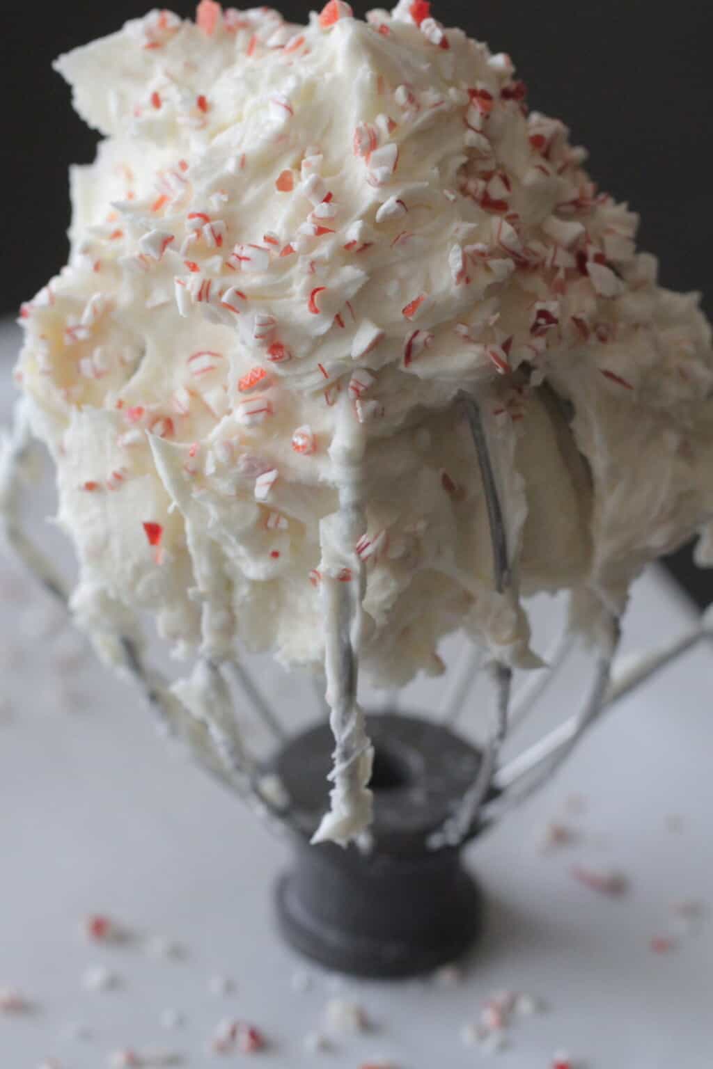 Peppermint Candy Cane Homemade Buttercream Frosting